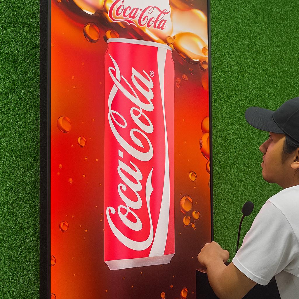 people playing the Interactive Scream Game at an event in Dubai, cheering and shouting to control to win the game